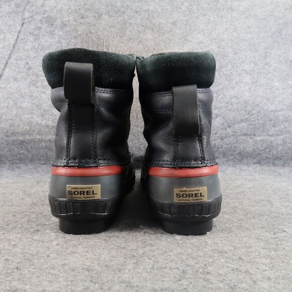 Sorel Boots Men 6 Snow Winter Cheyanne II Leather Rubber Lace Up Waterproof Grey main image 5